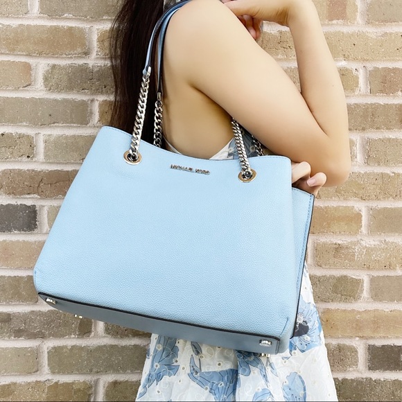 Michael Kors large chain tote pebbled leather - Picture 12 of 16